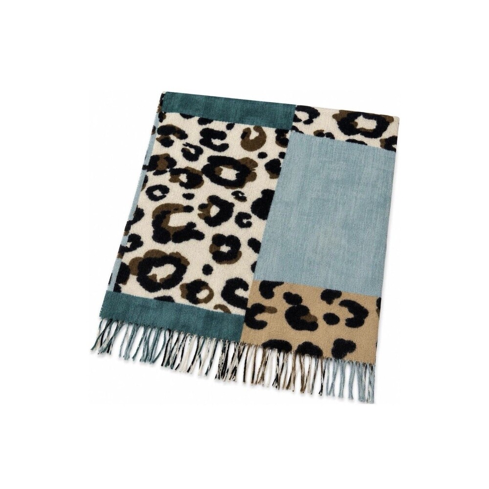 Women’s Leopard Print Scarf 62x28 Lightweight Chiffon Shawl Wrap Animal Print - Picture 3 of 5